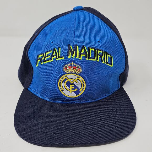 Real Madrid Football Team Hat Cap Mens Snapback Adjustable Embroidered Blue NWT - Picture 2 of 13